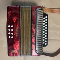 Fisarmonica Hohner Erica G/C red legno 42 note