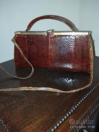 pochette vintage in pitone 