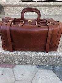borsa da viaggio in vera pelle vintage