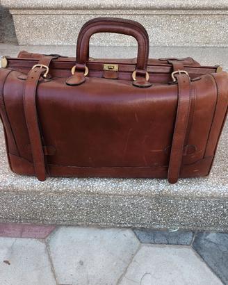borsa da viaggio in vera pelle vintage