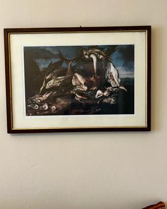 Vintage quadro natura morta marco de caro  ca