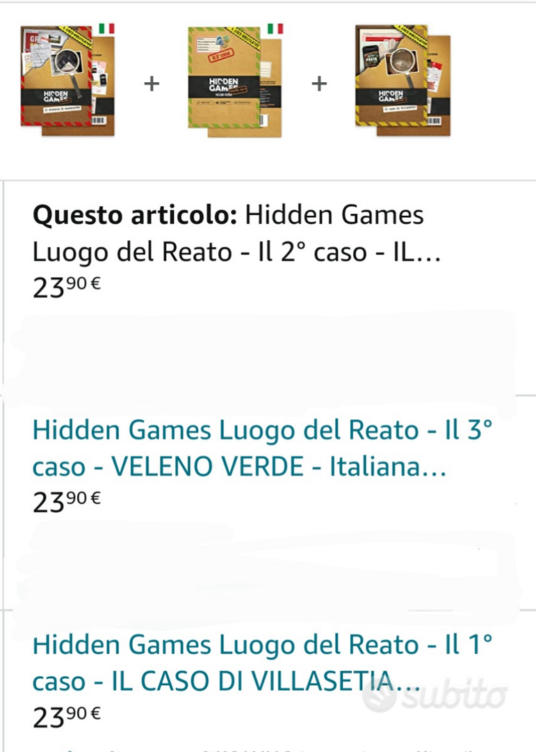 Hidden games 1 caso - Tutto per i bambini In vendita a Catanzaro