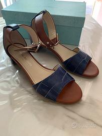 Sandali donna Antonio Barbato n.37 vera pelle