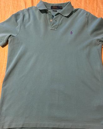 polo Ralph Lauren, acquamarina, vintage, taglia M