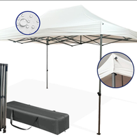 Gazebo 3x4,5 mt Pieghevole Impermeabile