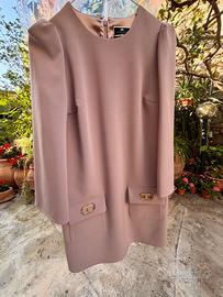 Abito Elisabetta franchi colore rosa antico/malva