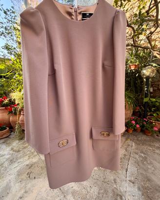 Abito Elisabetta franchi colore rosa antico/malva