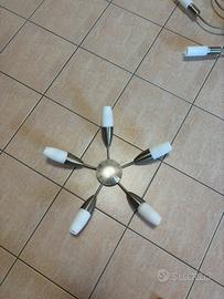 Lampadario in acciaio