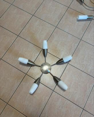 Lampadario in acciaio