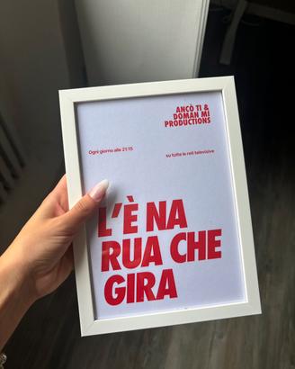 quadro con poster 15x21