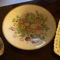 Centrotavola in porcellana dipinto fiori