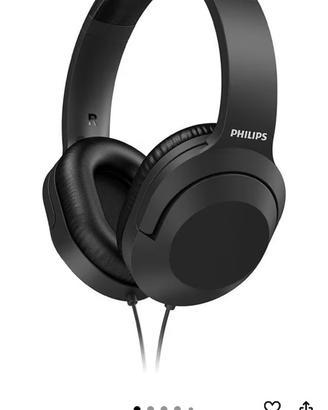 Philops H2005BK/00 Cuffie stefeo over ear con filo