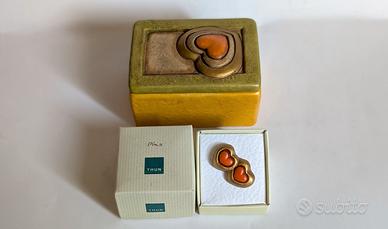 Thun: Scatola portagioie + Spilla in ceramica