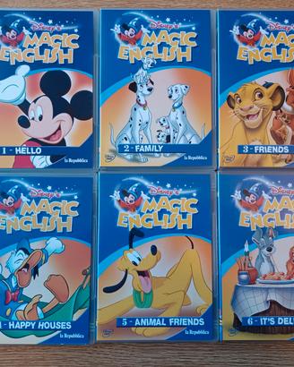 6 DVD DISNEY MAGIC ENGLISH PER IMPARARE L'INGLESE.