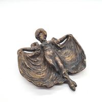ANTICO PORTAOGGETTI BRONZO, LOIE FULLER, ART DECO