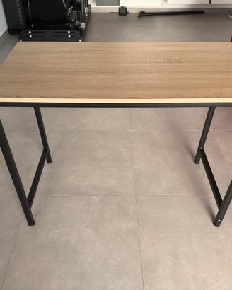 Tavolo alluminio effetto rovere chiaro