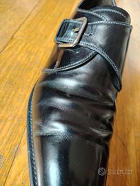 Scarpe BRANDT Uomo Pelle Lucide Nere taglia 41-42