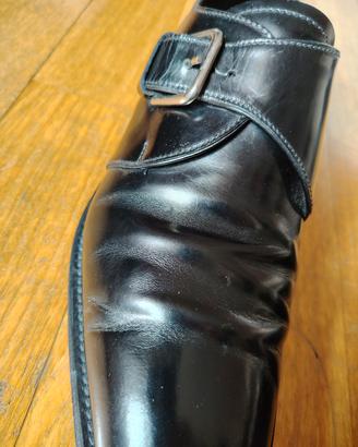 Scarpe BRANDT Uomo Pelle Lucide Nere taglia 41-42