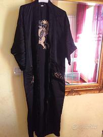 KIMONO in raso nero