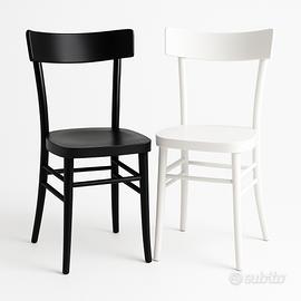 Sedia Milano Legno Massello Bar Ristorante Casa