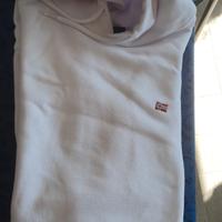 felpa taglia L bianca