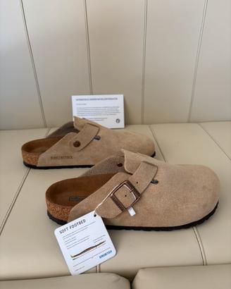 Birkenstock Boston tg.38 Taupe /Sand Nuove/ Narrow