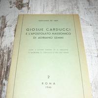 GIOSUÈ CARDUCCI E L’APOSTOLATO MASSONICO 1946