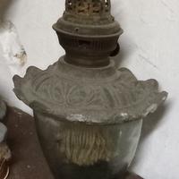 Lampada a cherosene vintage, fine 1800