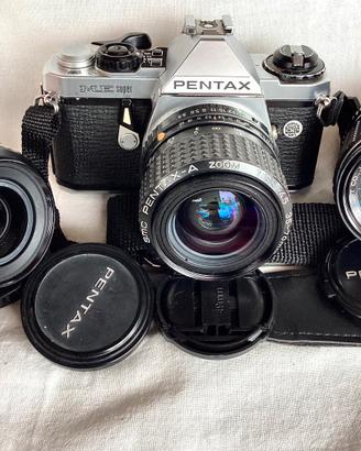 Pentax ME Super, lenti e winder