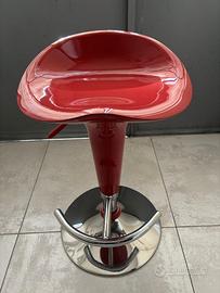 COPPIA SGABELLI ROSSO LUCIDO