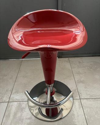 COPPIA SGABELLI ROSSO LUCIDO