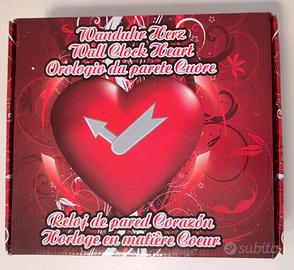 Orologio da muro a forma di cuore - Nuovo