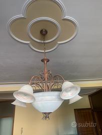 Lampadario classico Ferro Battuto