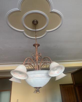 Lampadario classico Ferro Battuto