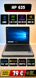 PC Portatile HP AMD RAM Max 8GB 240GB Win11