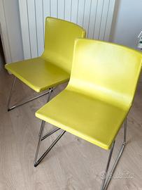 Sedie Bernhard pelle verde