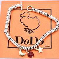 dodo bracciale rondelle charms oro argento pendant