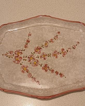 Vassoio ceramica d'arte Deruta