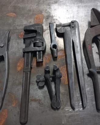 Attrezzi vintage da lattoniere