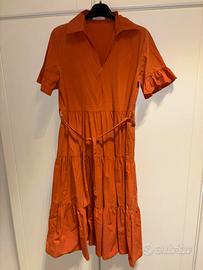 Vestito rosso mattone taglia S