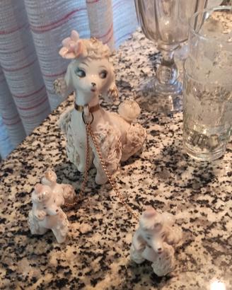 Set 3 statuette barboncini vintage mount royal 