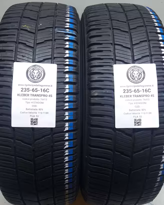 2 GOMME 235 65 16C KLEBER A76413