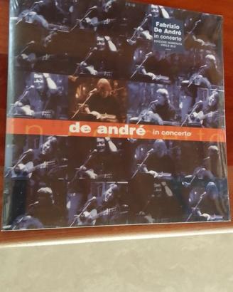 FABRIZIO DE ANDRE' "IN CONCERTO" 2 LP VINILE BLU