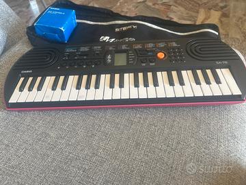 Tastiera  casio sa-78 nera  con borsa   44 tasti