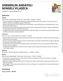 Cv per cercare lavoro