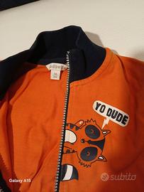 Felpa cotone con cerniera 4 anni