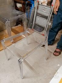 sedie di plexiglas 