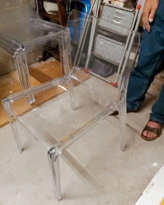 sedie di plexiglas 