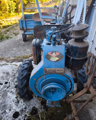 Motocoltivatore diesel Lombardini LDA 450 con carr