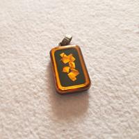 Ciondolo Gioiello Jules Berthet foglia d'oro 18 Kt